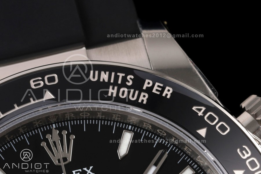 Daytona 126519 VSF 1:1 Best Edition Black/Silver Lume Dial on Oysterflex Strap VS4131v2 V2s Free Sprung (Weighted)