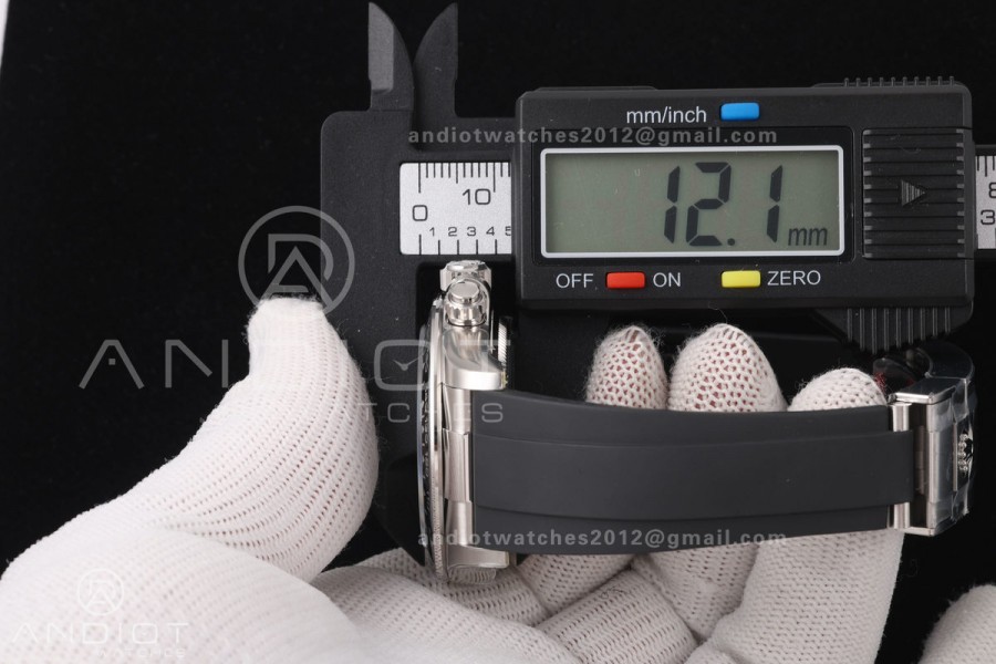 Daytona 126519 VSF 1:1 Best Edition Black/Silver Diamonds Dial on Oysterflex Strap VS4131v2 V2s Free Sprung (Weighted)