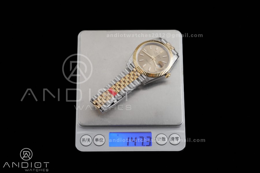 DateJust 41 126333 904L SS VSF 1:1 Best Edition YG Dial on Jubilee Bracelet VS3235