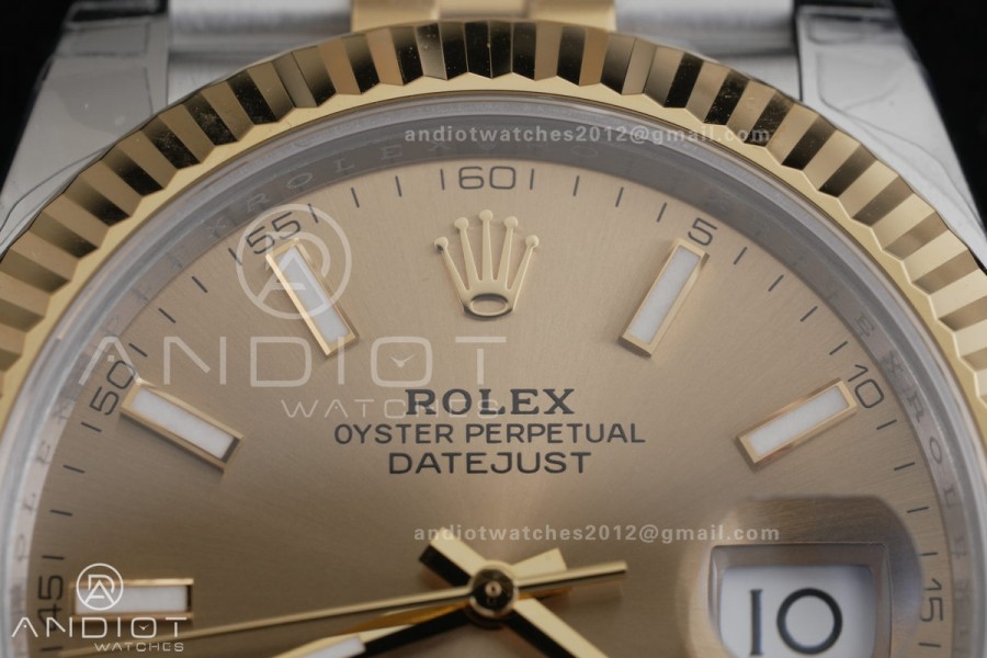 DateJust 41 126333 904L SS VSF 1:1 Best Edition YG Dial on Jubilee Bracelet VS3235