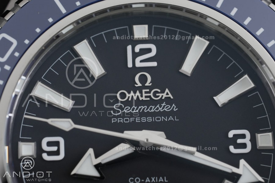 Seamaster 2025 2000M 217.30.42.21.01.002 Blue Ceramic Bezel VSF 1:1 Best Edition Black Dial On SS Bracelet Asian 8912