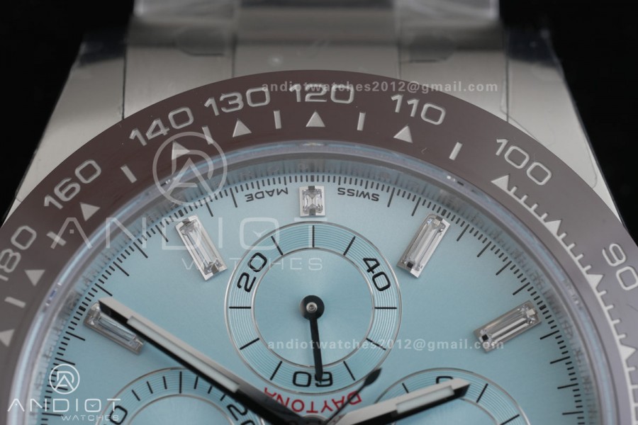 Daytona 116509 Gain Weight V3 VSF 1:1 Best Edition Ice Blue Crystal Dial On Oyster Bracelet DD4130