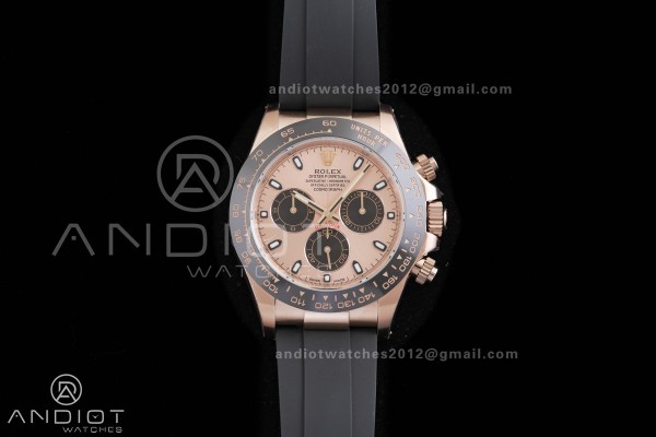 Daytona 116515 Gain Weight VSF 1:1 Best Edition 904L Steel RG Dial Black Sub-dial Stick Marker On Oysterflex Strap DD4130