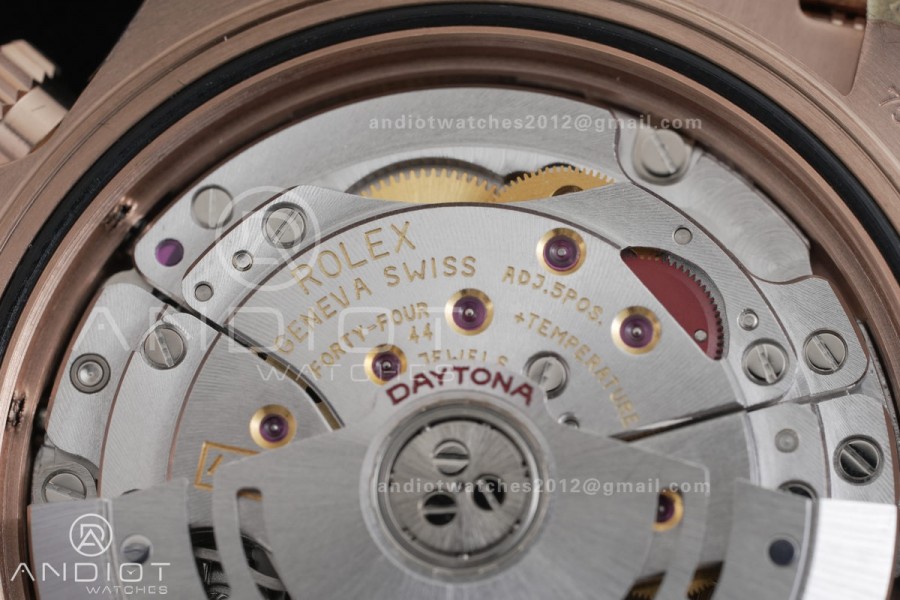 Daytona 116515 Gain Weight VSF 1:1 Best Edition 904L Steel RG Dial Black Sub-dial Stick Marker On Oysterflex Strap DD4130