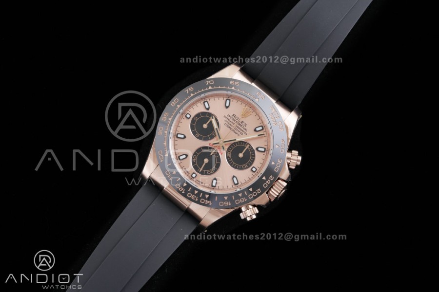 Daytona 116515 Gain Weight VSF 1:1 Best Edition 904L Steel RG Dial Black Sub-dial Stick Marker On Oysterflex Strap DD4130