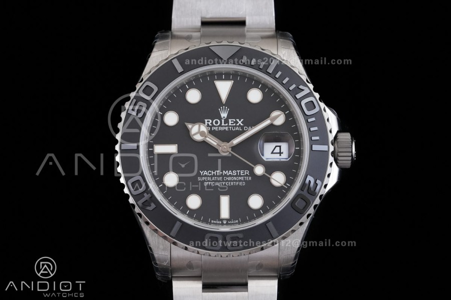Yacht-Master 226627 Titanium VSF 1:1 Best Edition Black Dial on Titanium Bracelet VS3235v2