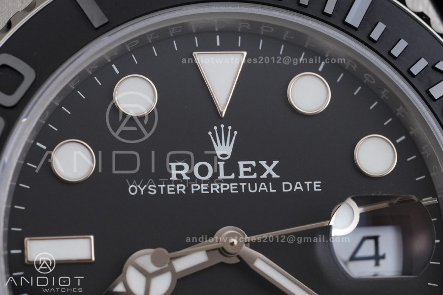 Yacht-Master 226627 Titanium VSF 1:1 Best Edition Black Dial on Titanium Bracelet VS3235v2