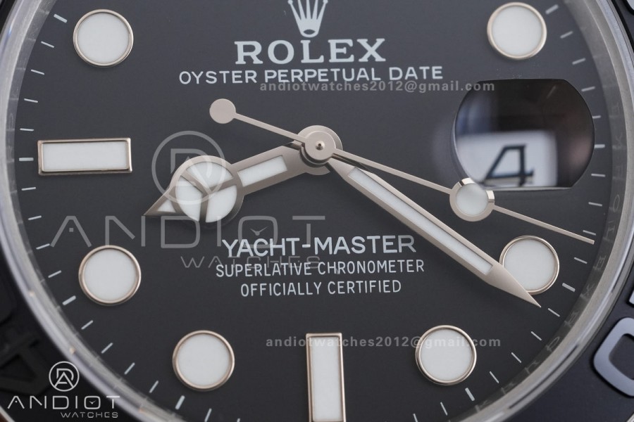 Yacht-Master 226627 Titanium VSF 1:1 Best Edition Black Dial on Titanium Bracelet VS3235v2
