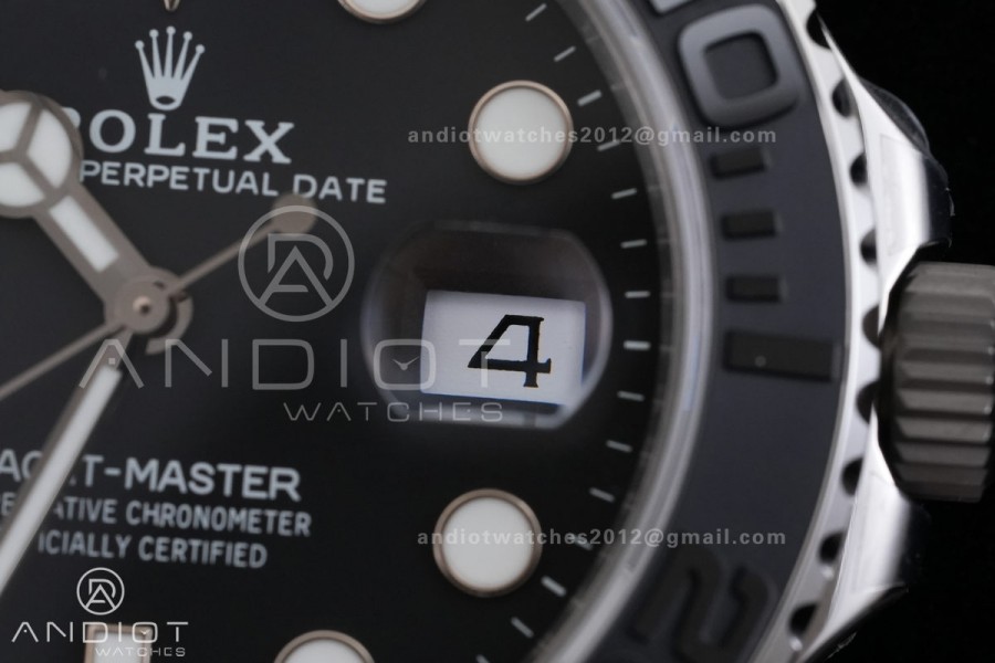 Yacht-Master 226627 Titanium VSF 1:1 Best Edition Black Dial on Titanium Bracelet VS3235v2