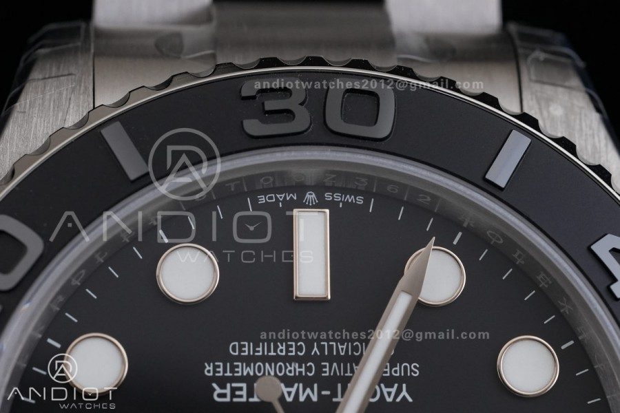 Yacht-Master 226627 Titanium VSF 1:1 Best Edition Black Dial on Titanium Bracelet VS3235v2