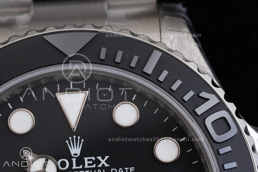 Yacht-Master 226627 Titanium VSF 1:1 Best Edition Black Dial on Titanium Bracelet VS3235v2