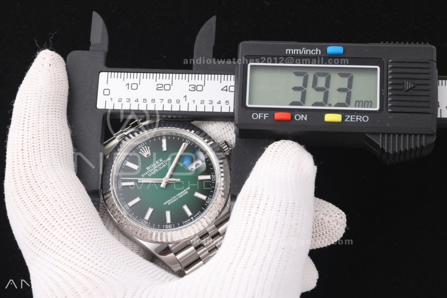 DateJust 41 126334 Clean Plus 1:1 Best Edition Green Ombre Dial on Jubilee Bracelet DD3235