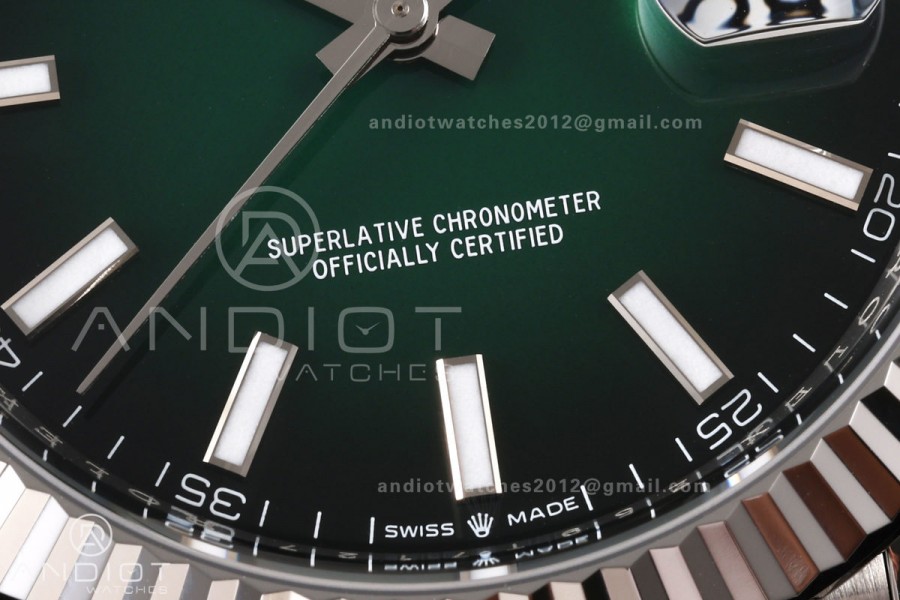 DateJust 41 126334 Clean Plus 1:1 Best Edition Green Ombre Dial on Jubilee Bracelet DD3235