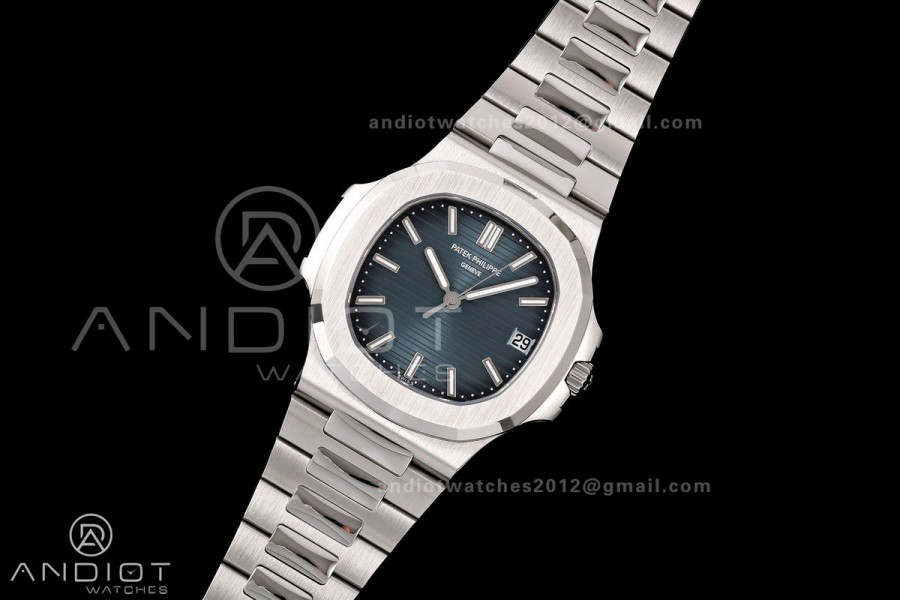 Nautilus 5711 DDF 1:1 Best Edition 2006 Blue Textured Dial on SS Bracelet DPB330 Super Clone V2