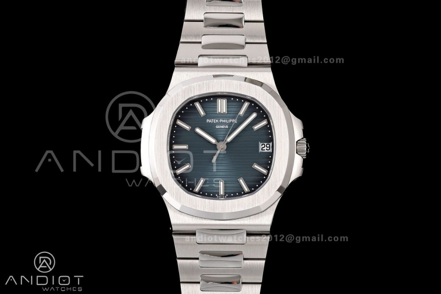 Nautilus 5711 DDF 1:1 Best Edition 2006 Blue Textured Dial on SS Bracelet DPB330 Super Clone V2