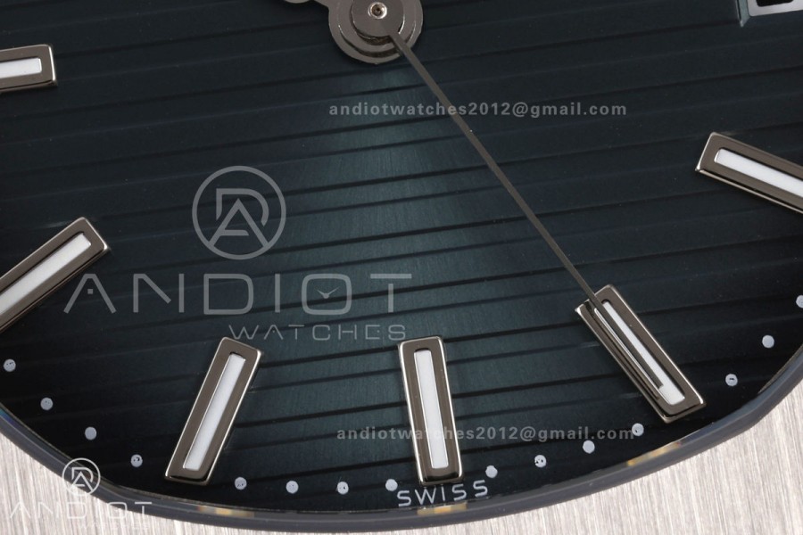 Nautilus 5711 DDF 1:1 Best Edition 2006 Blue Textured Dial on SS Bracelet DPB330 Super Clone V2