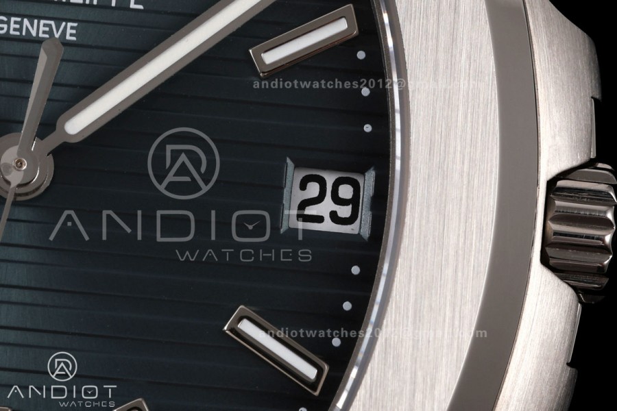 Nautilus 5711 DDF 1:1 Best Edition 2006 Blue Textured Dial on SS Bracelet DPB330 Super Clone V2