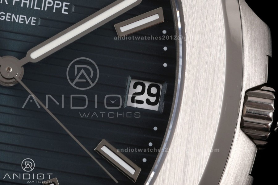 Nautilus 5711 DDF 1:1 Best Edition 2018 Blue Textured Dial on SS Bracelet DPB330 Super Clone V2