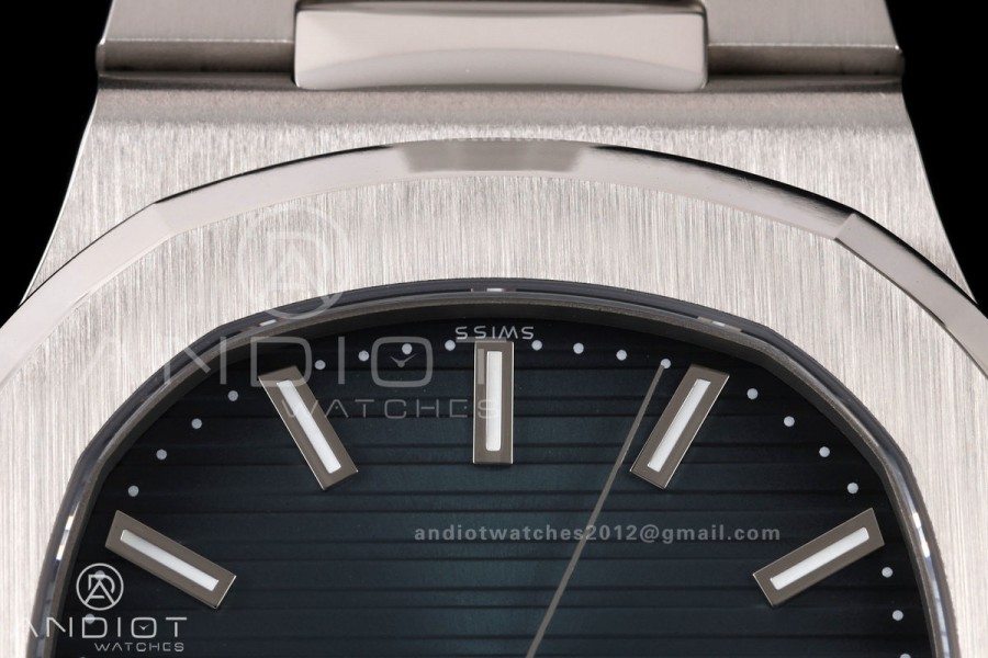 Nautilus 5711 DDF 1:1 Best Edition 2018 Blue Textured Dial on SS Bracelet DPB330 Super Clone V2