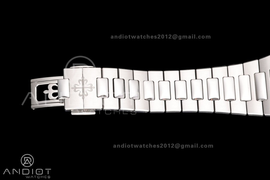 Nautilus 5811 DDF 1:1 Best Edition Blue Textured Dial on SS Bracelet DPB330 Super Clone (Weighted)