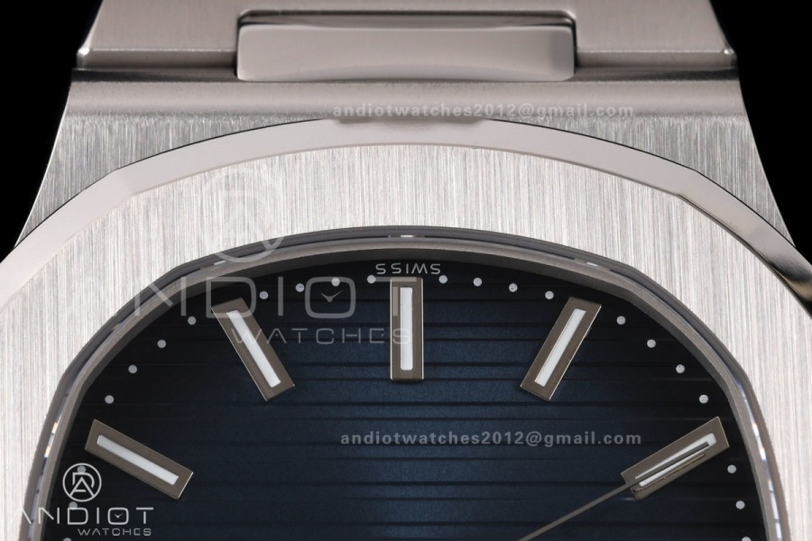 Nautilus 5811 DDF 1:1 Best Edition Blue Textured Dial on SS Bracelet DPB330 Super Clone (Weighted)