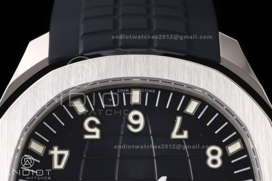 Aquanaut 5168G 42mm SS DDF 1:1 Best Edition Blue Dial on Blue Rubber Strap DPB330 Super Clone (Weighted)
