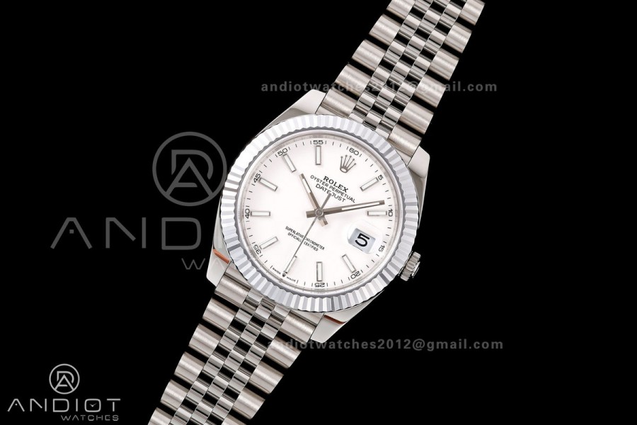DateJust 41 126334 904L SS MZF 1:1 Best Edition White Dial on Jubilee Bracelet JH3235