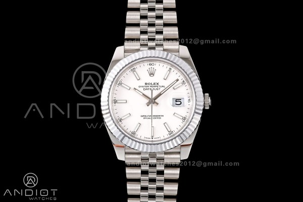 DateJust 41 126334 904L SS MZF 1:1 Best Edition Wh...