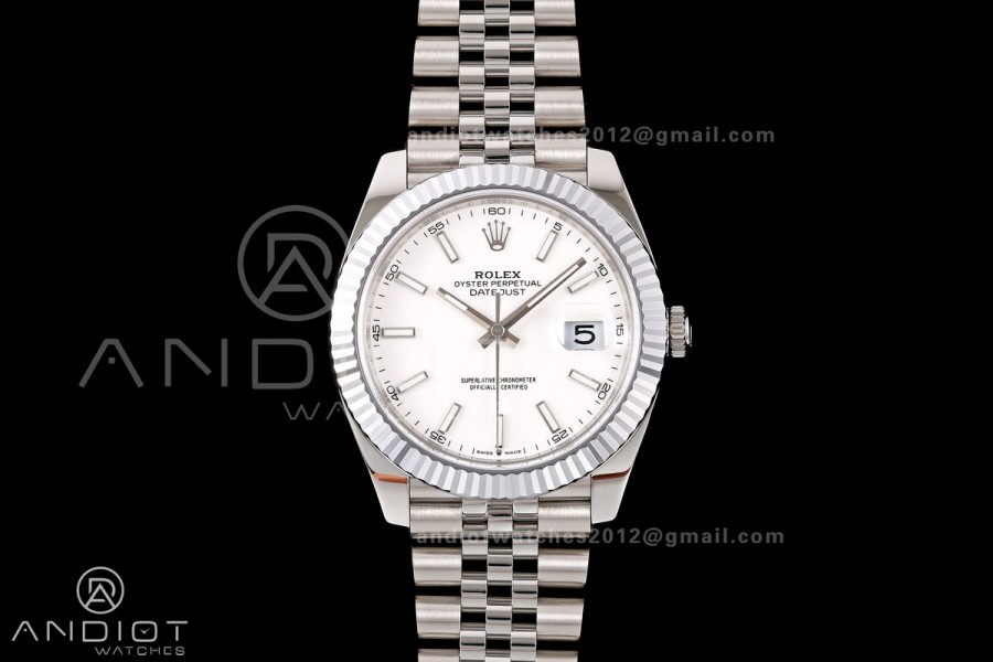 DateJust 41 126334 904L SS MZF 1:1 Best Edition White Dial on Jubilee Bracelet JH3235