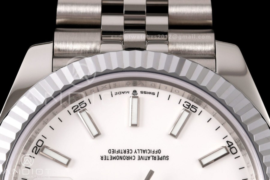 DateJust 41 126334 904L SS MZF 1:1 Best Edition White Dial on Jubilee Bracelet JH3235