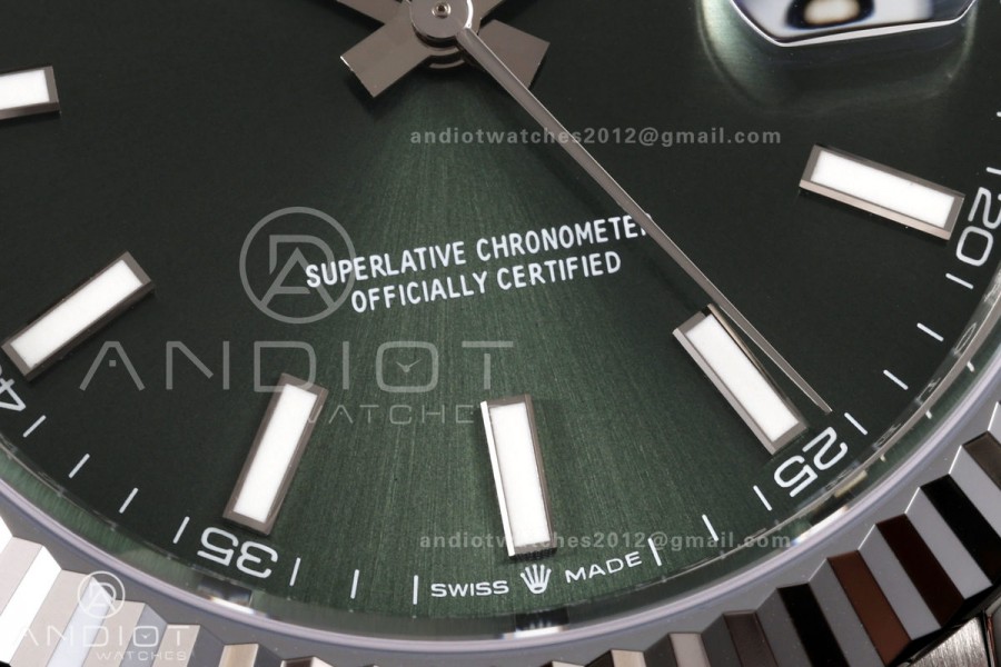DateJust 41 126334 904L SS MZF 1:1 Best Edition Green Dial on Jubilee Bracelet JH3235