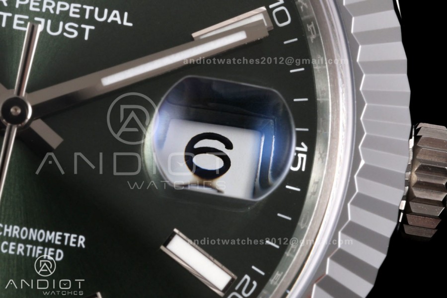 DateJust 41 126334 904L SS MZF 1:1 Best Edition Green Dial on Jubilee Bracelet JH3235
