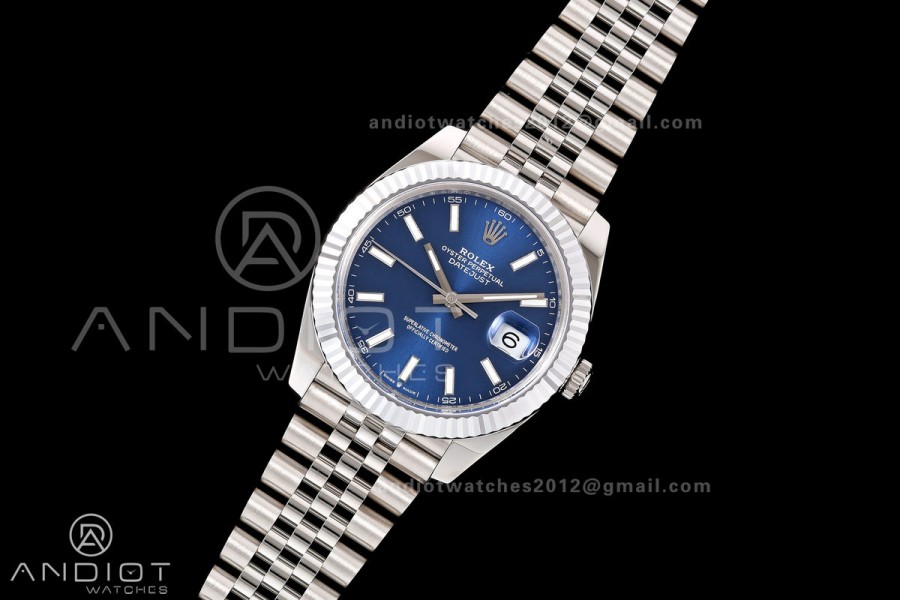 DateJust 41 126334 904L SS MZF 1:1 Best Edition Blue Dial on Jubilee Bracelet JH3235