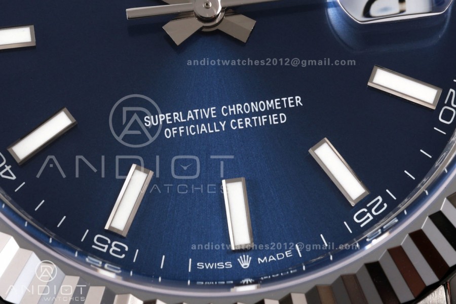 DateJust 41 126334 904L SS MZF 1:1 Best Edition Blue Dial on Jubilee Bracelet JH3235