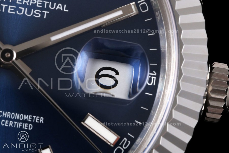 DateJust 41 126334 904L SS MZF 1:1 Best Edition Blue Dial on Jubilee Bracelet JH3235