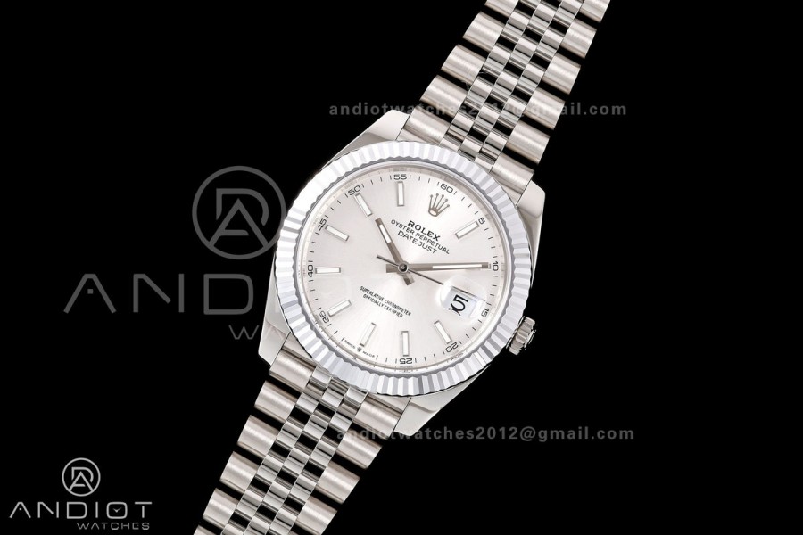 DateJust 41 126334 904L SS MZF 1:1 Best Edition Silver Dial on Jubilee Bracelet JH3235