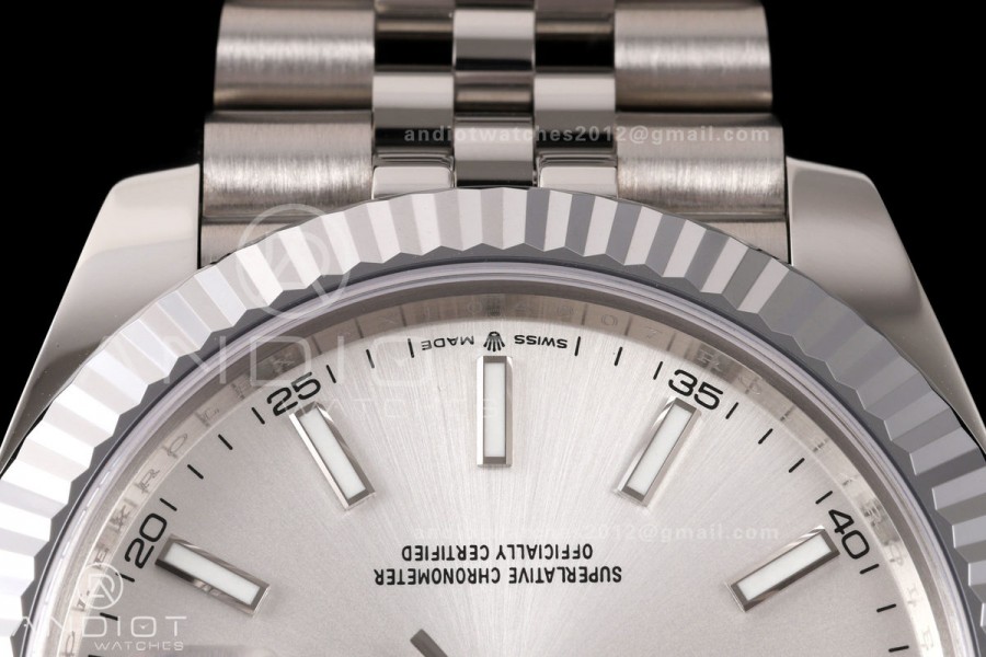 DateJust 41 126334 904L SS MZF 1:1 Best Edition Silver Dial on Jubilee Bracelet JH3235