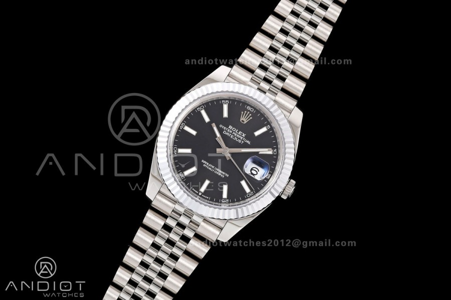 DateJust 41 126334 904L SS MZF 1:1 Best Edition Black Dial on Jubilee Bracelet JH3235