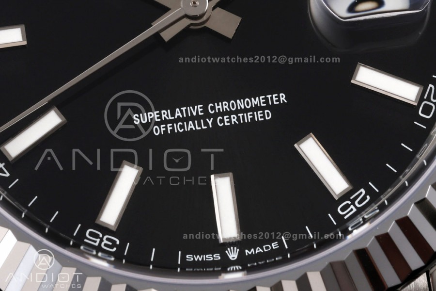 DateJust 41 126334 904L SS MZF 1:1 Best Edition Black Dial on Jubilee Bracelet JH3235