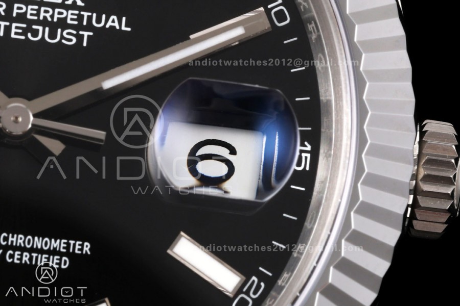 DateJust 41 126334 904L SS MZF 1:1 Best Edition Black Dial on Jubilee Bracelet JH3235