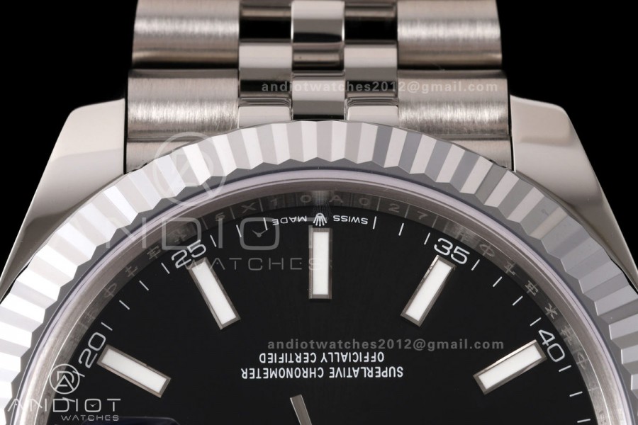 DateJust 41 126334 904L SS MZF 1:1 Best Edition Black Dial on Jubilee Bracelet JH3235