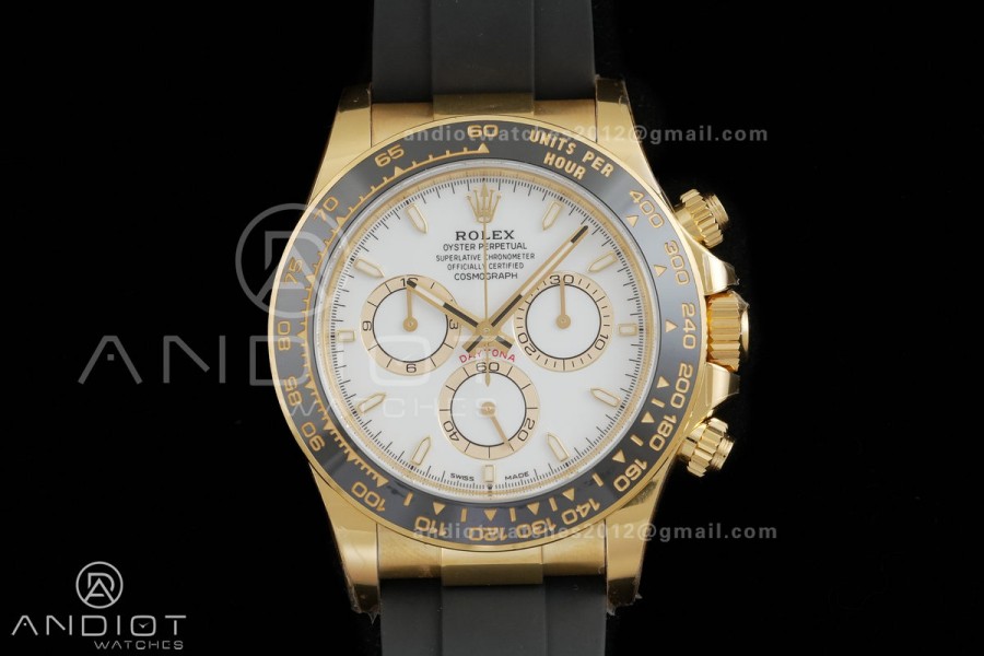 Daytona 126518 VSF 1:1 Best Edition White Dial on Oysterflex Strap DD4801