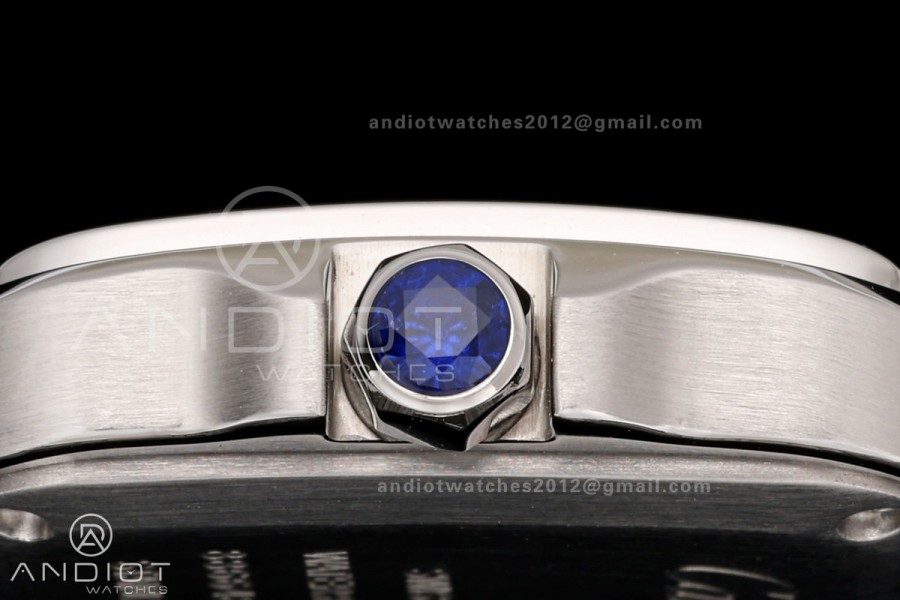 Santos 27mm SS 8848F 1:1 Best Edition Silver Dial on SS Bracelet Quartz