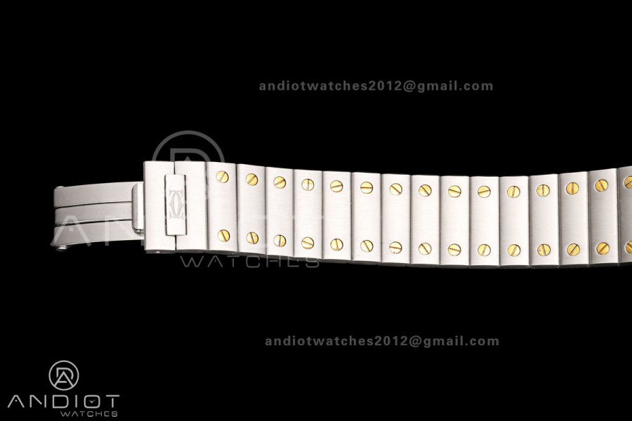 Santos 27mm SS/YG 8848F 1:1 Best Edition Silver Dial on SS/YG Bracelet Quartz