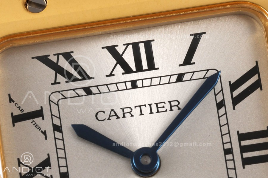 Santos 27mm SS/YG 8848F 1:1 Best Edition Silver Dial on SS/YG Bracelet Quartz