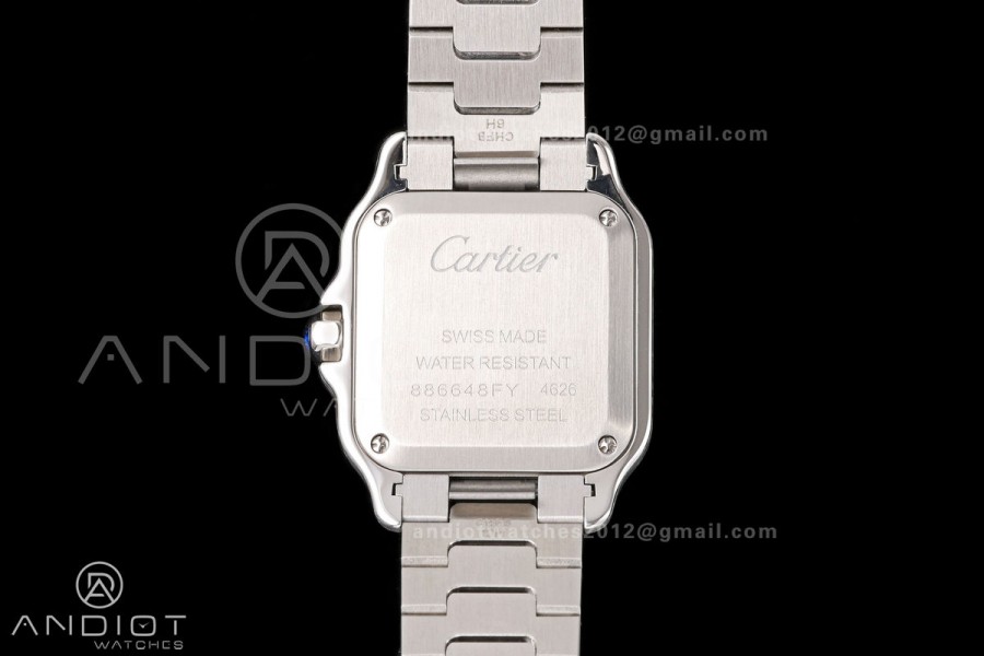 Santos 27mm SS/YG 8848F 1:1 Best Edition Silver Dial on SS/YG Bracelet Quartz