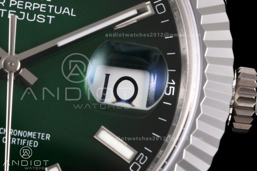 DateJust 41 126334 904L SS RGF 1:1 Best Edition Green Ombre Dial on Jubilee Bracelet JH3235 (Free Sprung)