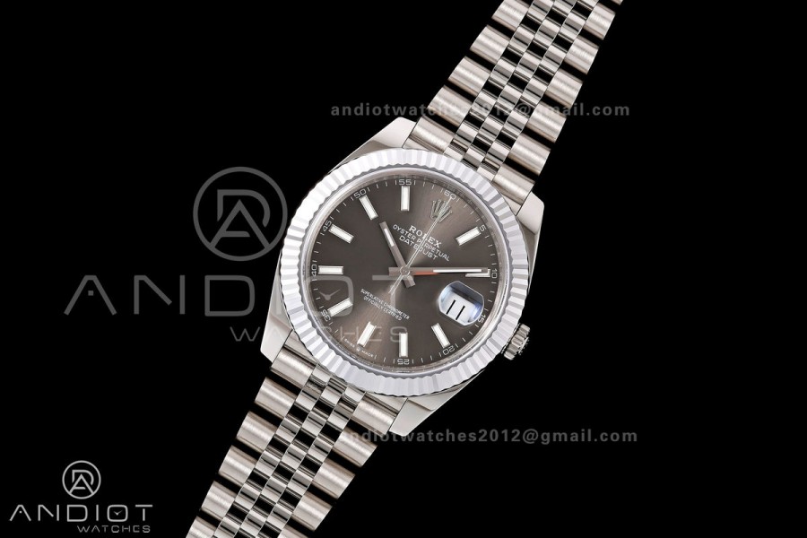 DateJust 41 126334 904L SS RGF 1:1 Best Edition Gray Dial on Jubilee Bracelet JH3235 (Free Sprung)