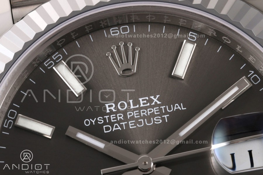 DateJust 41 126334 904L SS RGF 1:1 Best Edition Gray Dial on Jubilee Bracelet JH3235 (Free Sprung)