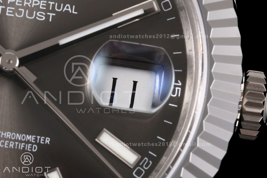 DateJust 41 126334 904L SS RGF 1:1 Best Edition Gray Dial on Jubilee Bracelet JH3235 (Free Sprung)